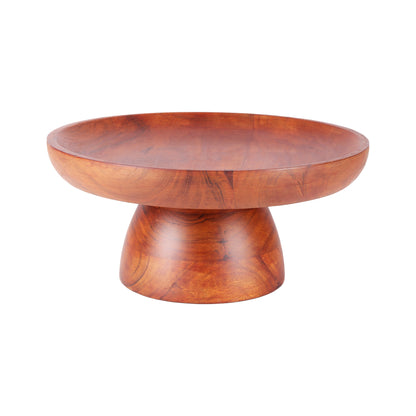 Linden Decor's ARDERA Wooden Cake Stand  on White Background